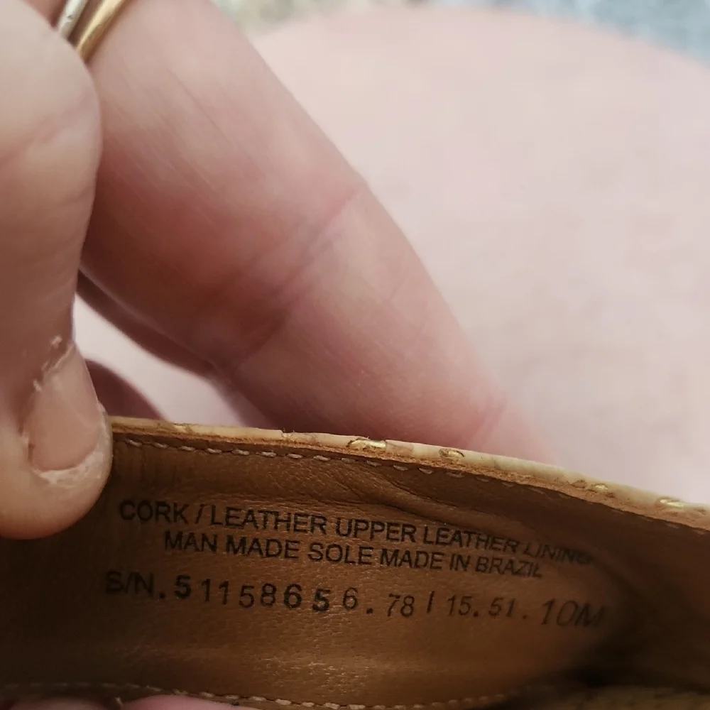 Tory Burch‎ Tan Wedge Sandals with Ankle Wrap Strap Design, Size 10